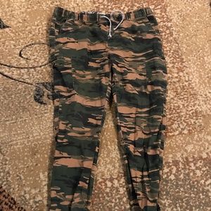Camouflage cargo pants